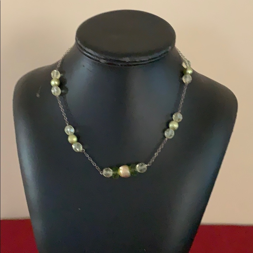 Women’s green necklace